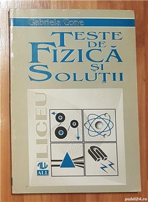 Teste de fizica si solutii de Gabriela Cone