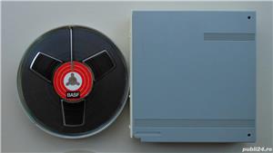 Banda magnetofon BASF 360m 125mm benzi in carcasa plastic originala - imagine 6