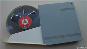 Banda magnetofon BASF 360m 125mm benzi in carcasa plastic originala - imagine 8