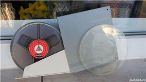 Banda magnetofon BASF 360m 125mm benzi in carcasa plastic originala - imagine 3