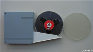 Banda magnetofon BASF 360m 125mm benzi in carcasa plastic originala - imagine 7