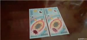 Vand  4 bancnote de 500 lei, 1992, cu tema Brancusi; 2 bancnote 2000 LEI 1999, cu tema eclipsa - imagine 4
