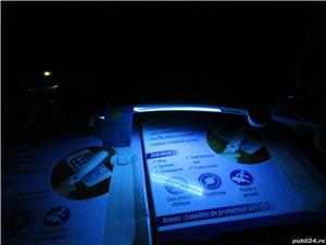 Lampa 12V-24V led rosu cu alb-galben, marker din cauciuc lumini de semnalizare pentru camion tir rul - imagine 10