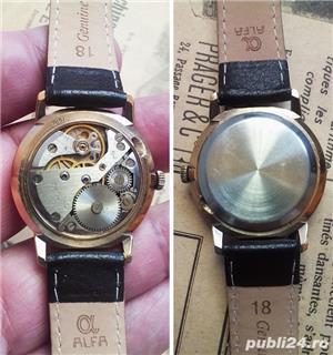Raketa cal. 2609 H.A., 19 rubine, anii 80, diametru carcasă 34mm (FC) - imagine 4