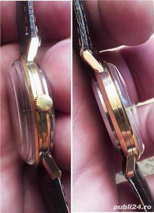 Raketa cal. 2609 H.A., 19 rubine, anii 80, diametru carcasă 34mm (FC) - imagine 5