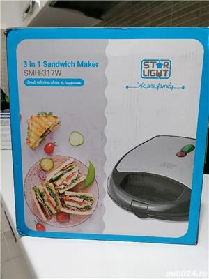 Vând sandwichmaker star Light nou nouț, 3/1,placi pentru wafe,placi grill, placi Sandwich.  - imagine 10