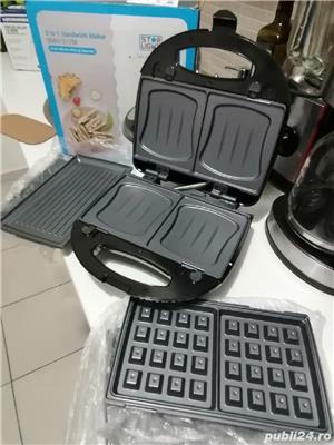 Vând sandwichmaker star Light nou nouț, 3/1,placi pentru wafe,placi grill, placi Sandwich.  - imagine 7