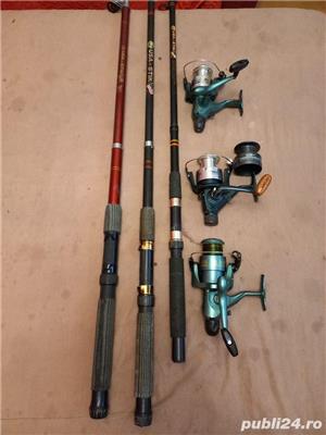 Lanseta telescopica SUA Stik 3,6m, 3m, 2.7m, originale SUA cu mulinete Baracuda 6 rulmenti 