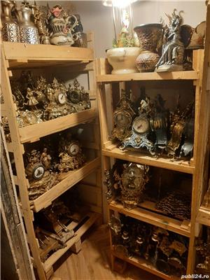 Vând o colecție mare de obiecte din bronz (ceasuri, sfeșnice/candelabres, oglinzi, figurine, etc) - imagine 8