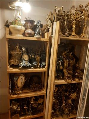 Vând o colecție mare de obiecte din bronz (ceasuri, sfeșnice/candelabres, oglinzi, figurine, etc) - imagine 10
