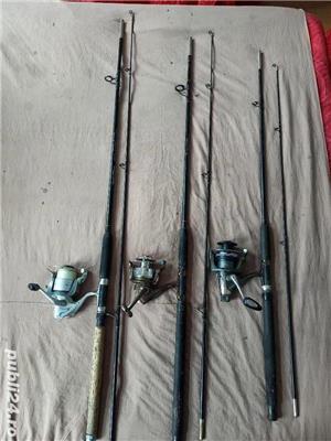 Lanseta Baracuda fibra plina actiune 150g, cu mulinete 6 rulmenti