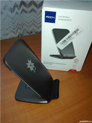 Încărcător wireless  ROKU W3 UNIVERSAL FAST ,pentru orice telefon și cu încărcare QI - imagine 2