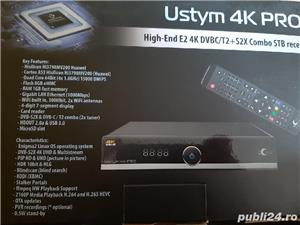 Vând receptor /receiver /decodor satelit UHD 4k Ustym Pro ComboUclan  - imagine 2