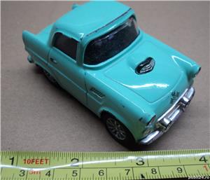 Jucarie VINTAGE masinuta verde metalica - imagine 3