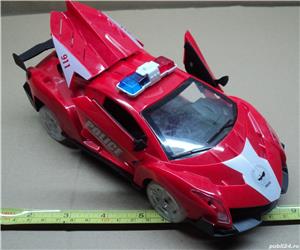 Jucarie VINTAGE masinuta de politie 911 electrica - imagine 4