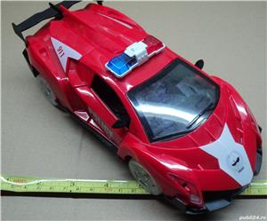 Jucarie VINTAGE masinuta de politie 911 electrica - imagine 3