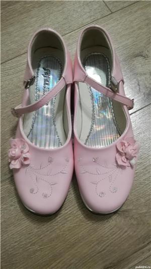 Pantofi fete piele naturala - imagine 2