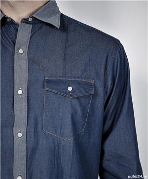 Camasa denim (blugi) Braiconf, cambrata, marimea 40 - imagine 2