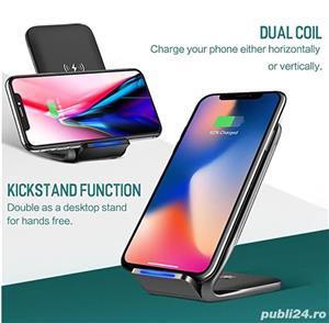 Încărcător wireless  ROKU W3 UNIVERSAL FAST ,pentru orice telefon și cu încărcare QI - imagine 4