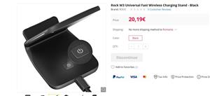 Încărcător wireless  ROKU W3 UNIVERSAL FAST ,pentru orice telefon și cu încărcare QI - imagine 5