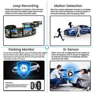 Oglinda Video Auto 3 camere FHD - imagine 2