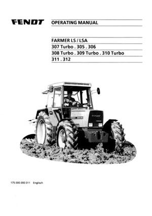Manual mentenanta tractor FENDT Farmer si Vario 300 303 304 305 306 308 309 LS LSA