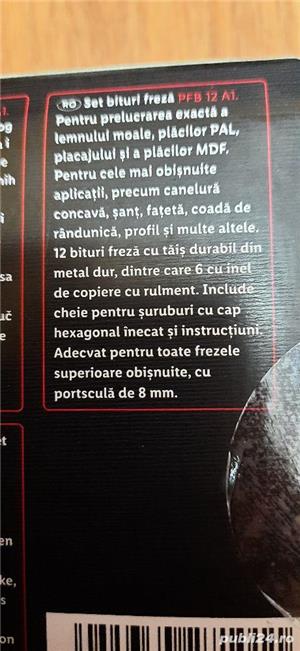  Trusa freze 12 piese diferite Parkside, Nou! - imagine 5