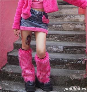 Jambieri fashion dama blana ecologica jambiere femei - imagine 6