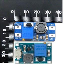 MT3608 Mini sursa Step-Up comutatie, 2A DC-DC, 2-24V to 3-28V (12V) reglabil