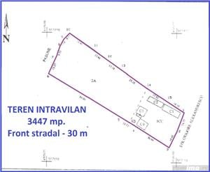 Teren intravilan  3447 mp, cu casa modesta, Desch. 30 m, str. Gr. Alexandrescu - imagine 4