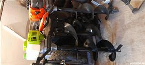 Motoburghiu foreza pentru gauri plantati pomi stalpi gard spalieri vie - imagine 3