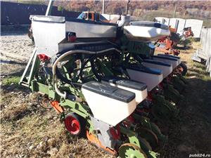 Semanatoare Kuhn porumb pe 6 randuri, vopsea originala, reglaj hidraulic, totul din inox. - imagine 6