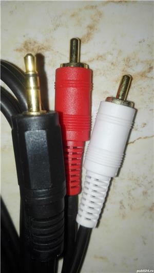 Cablu linie audio stereo 2.50 m, jack 3.5 (tata) (stereo)   RCA (tata) - imagine 7