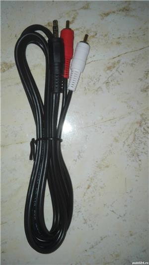 Cablu linie audio stereo 2.50 m, jack 3.5 (tata) (stereo)   RCA (tata) - imagine 8