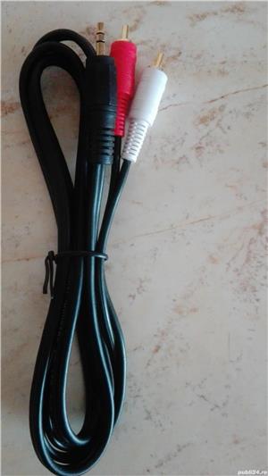 Cablu linie audio stereo 2.50 m, jack 3.5 (tata) (stereo)   RCA (tata) - imagine 6