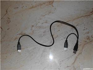 Cablu nou cu un USB pe un capat si cu 2 USB   uri pe celalalt - imagine 8