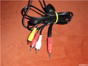 Cablu audio stereo RCA+ video RCA (tata)  la  jack 3,5
