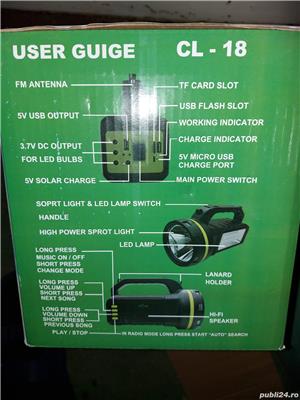 Minikituri fotovoltaice panou solar, acumulator, controller, iluminat, GSM, unele si cu radio, boxa. - imagine 9