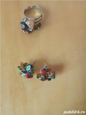 Set agate turcoaz, negru - imagine 3