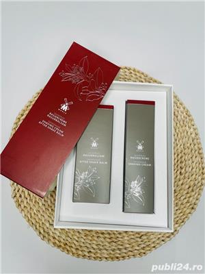 MUHLE set/kit ras/barbierit crema ras si perie/pamatuf MADE IN GERMANY - imagine 5