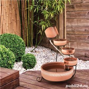 Vand fantani cascada solare de gradina, ornamentale, noi - imagine 2