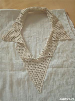 dantela crosetata si guler crosetat manual - imagine 2