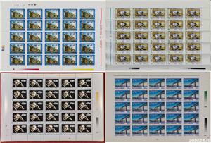 Lot de timbre 23 de coli nestampilate Romania 1975-2003 - imagine 3