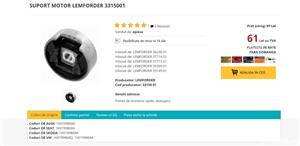 Suport motor lemforder 3315001 - imagine 2