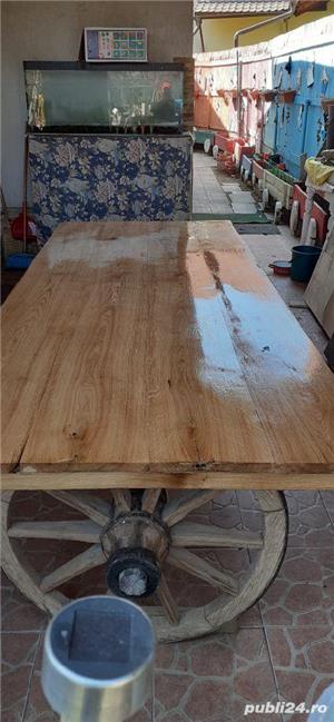 Masă de stejar masiv 