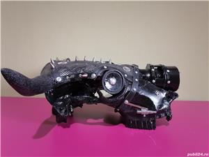 Craniu taur Steampunk bull skull,rock,punk,gotic - cadou,decor inedit - imagine 3