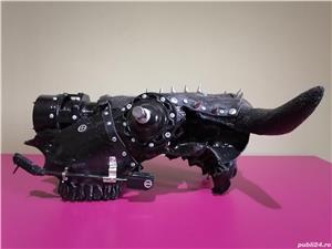 Craniu taur Steampunk bull skull,rock,punk,gotic - cadou,decor inedit - imagine 2