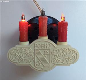veche lampa de veghe candela lumanare decor recuzita retro colectie comunism - imagine 3