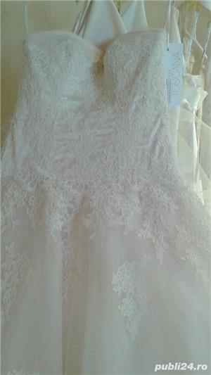 Vand rochie de mireasa (noua) tip printesa - imagine 5