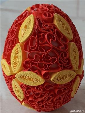 Oua ornate prin tehnica quilling pentru Pasti - imagine 8